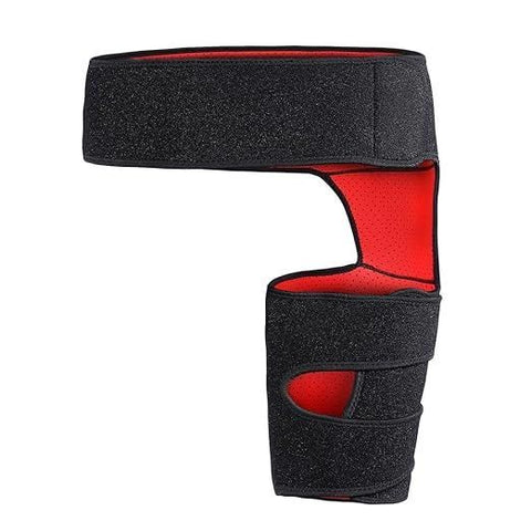 Attelle de compression pour la hanche pour blessures aux ischio-jambiers, entorses, nerf sciatique, fitness, course à pied et yoga