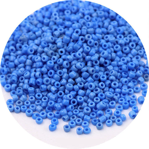 Perles de riz en verre peintes de couleurs mélangées