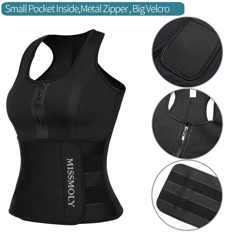 Buy Women Neoprene Waist Trainer Sweat Sauna Suit Waist Cincher online at Fashionner.