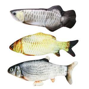 Version sans herbe à chat - Jouet électrique de simulation de poisson sauteur