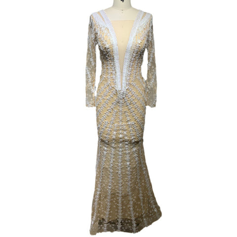 Backless Tight Fishtail Sheath Dress - Fashionner