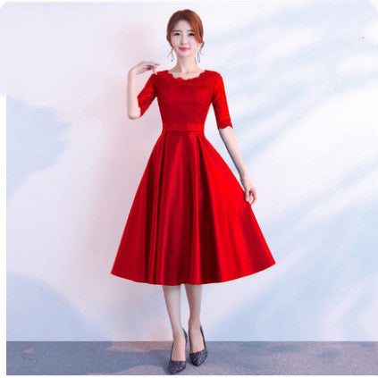 Medium sleeve Bridesmaid Dress