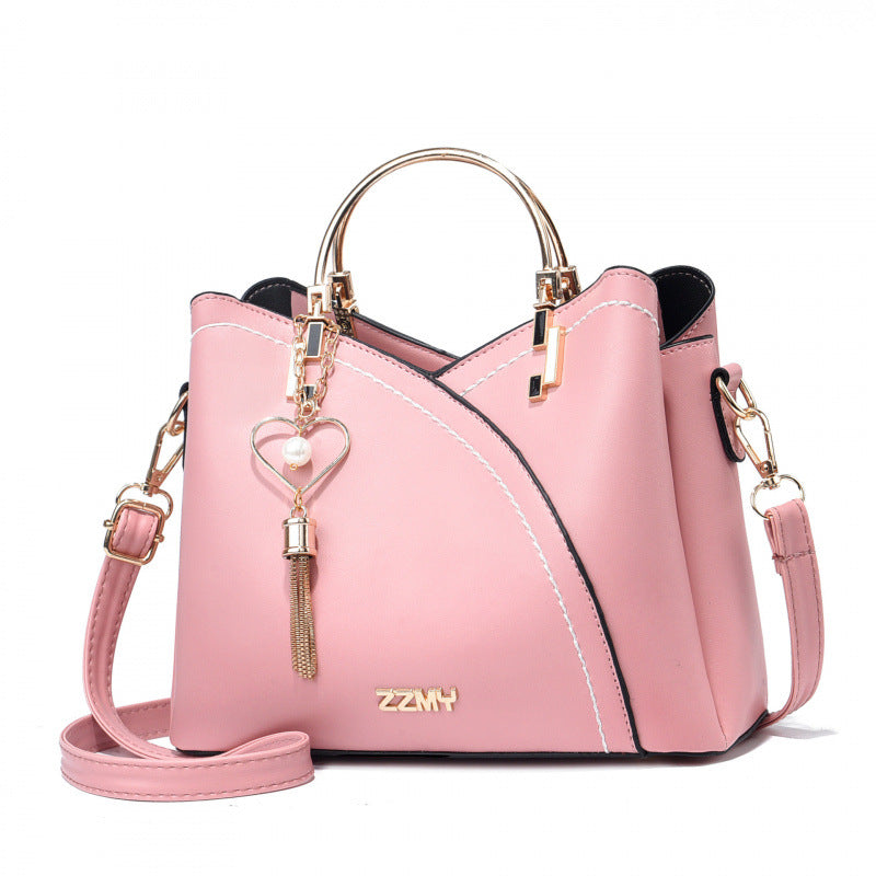 Buy Color-Blocked  Large-Capacity Shoulder Bag With High-Quality Crossbody Design online at Fashionner
