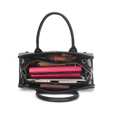 Leather handbags casual ladies handbag shoulder diagonal package - Fashionner