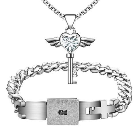 Titanium steel couple Bracelet