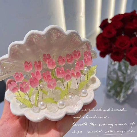 Veilleuse Tulipe Lampe Fleur Lumière Coquille