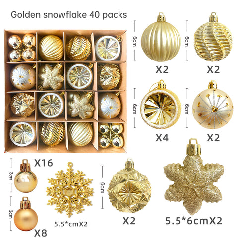 Décoration de Noël 6cm boule électrolytique boule en plastique boule peinte de forme spéciale cadeau de boule de Noël pendentif de sapin de Noël