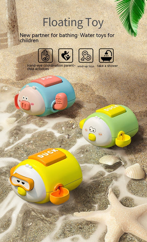 Jouets de bain pour enfants, jouets de bain à remonter, dessin animé