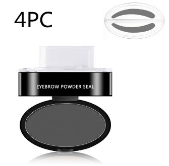Kit Pochoir à Sourcils en Poudre Teinte Maquillage Professionnel Cosmétiques Imperméable Pochoir Rehausseur de Sourcils