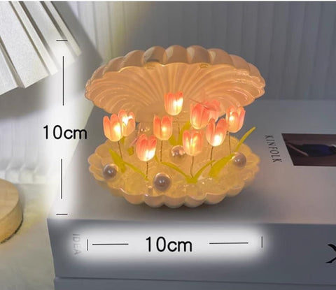 Veilleuse Tulipe Lampe Fleur Lumière Coquille