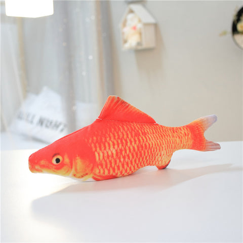 Version sans herbe à chat - Jouet électrique de simulation de poisson sauteur