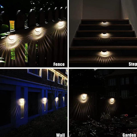 Lampes solaires pour clôture (Lot de 4)
