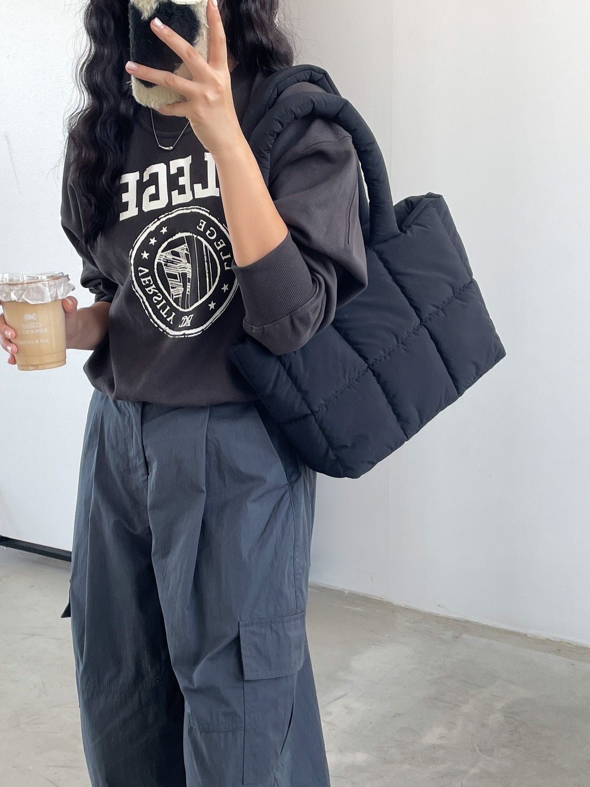 Large Capacity Plaid One-shoulder Portable Commuter Hand-carrying Bag - Fashionner