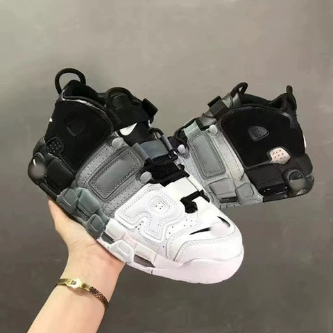 Giant Air Panda Liquid Silver Running Air Cushion Thick Sole Sports Men's Shoe Basketball Women's Shoe - Fashionner