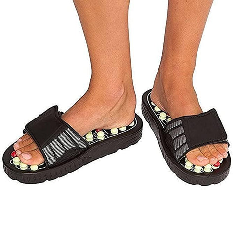 Chaussons de thérapie – Chaussons d'acupression et de thérapie manuelle magnétique Accu Paduka pour la circulation sanguine de tout le corps