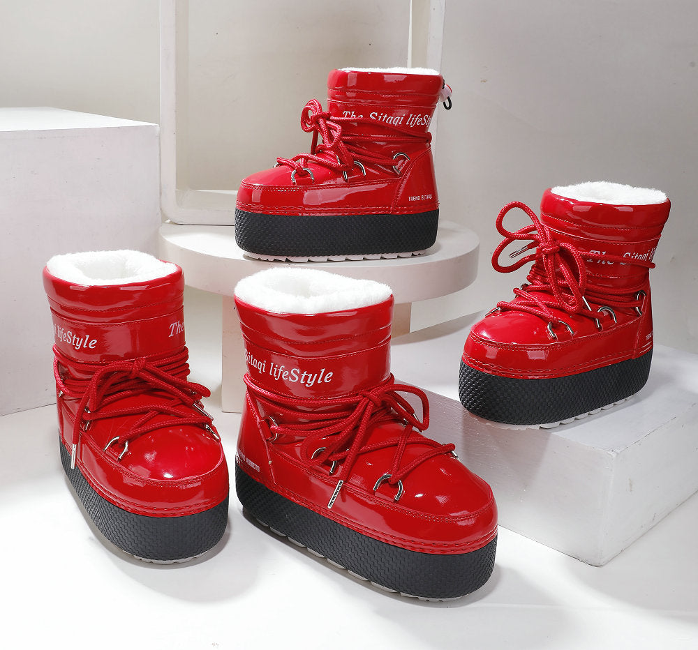 Parent-child Platform Space Boots Moon Boots Sleeve - Fashionner