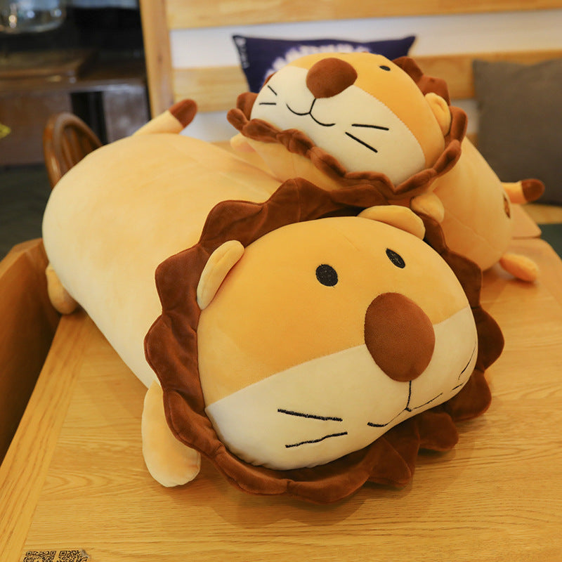 Cute lion plush doll