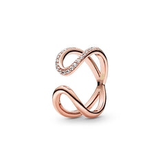 Fashionable simple couple ring