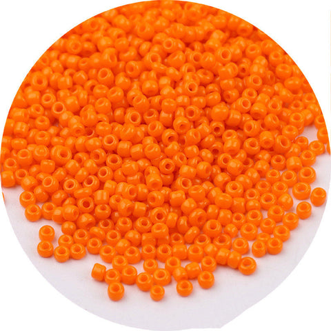 Perles de riz en verre peintes de couleurs mélangées