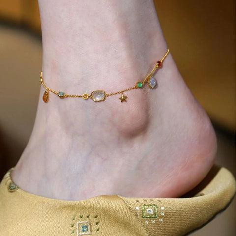 Buy Summer Forest-Style Starfish And Shell Anklet For Women online at Fashionner.