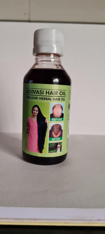 Huile Capillaire Végétale Adivasi Neelgiri 125 ml (Lot de 2)