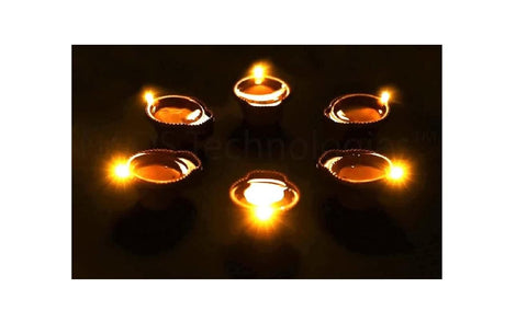 Diyas LED en plastique avec capteur d'eau, lumières d'ambiance, (Lot de 6/12/18/24)
