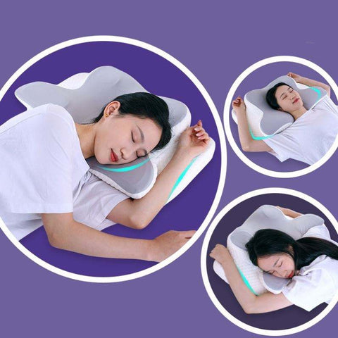 Ergonomic Cervical Pillow For Sleeping Orthopedic Support Pillows Odorless Contour Neck Pain Memory Foam Pillow - Fashionner