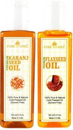 Park Daniel Flaxseed & Karanj Essential Oil (Pack of 2)