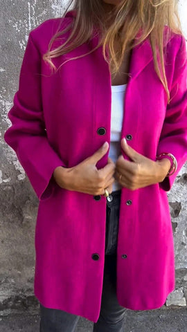 Cardigan décontracté à capuche simple boutonnage, veste de mode ample de couleur unie, vêtements pour femmes printemps et automne