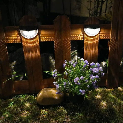 Lampes solaires pour clôture (Lot de 4)