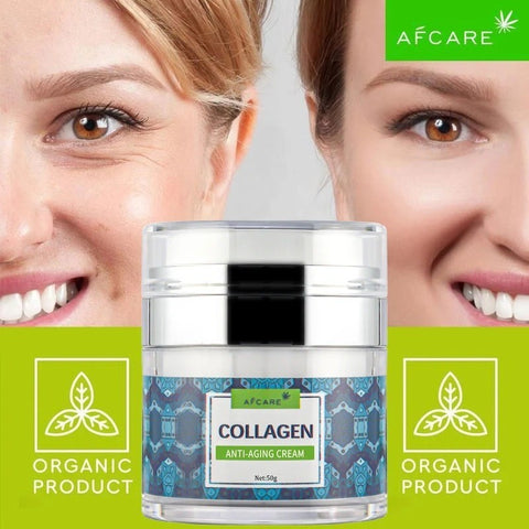 La crème visage au collagène est utilisée pour hydrater.