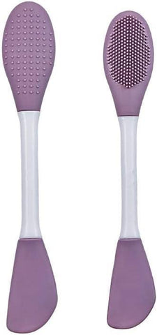 Brosse double tête en silicone pour le nettoyage du visage et l'application de masques (lot de 2)