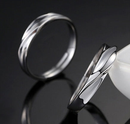 Bague entrelacée amour de couple