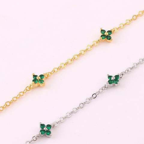 Ins Style Fashion Blue Flower Necklace Vacation Beach Travel Spring Summer Jewelry - Fashionner