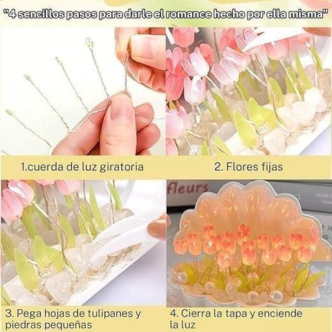 Veilleuse Tulipe Lampe Fleur Lumière Coquille