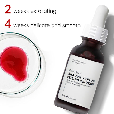Sérum exfoliant profond naturel et organique AHA 30 % BHA 2 % pour le visage – Vente chaude