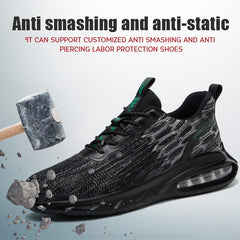 Summer Breathable Anti-Smash And Anti-Puncture Safety Shoes Wear-Resistant Breathable Work Shoes Safety Shoes - Fashionner
