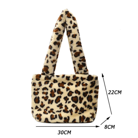 Portable Plush Handbag For Women - Fashionner