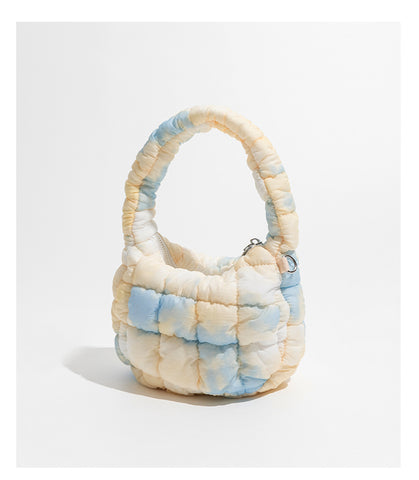 Cloud Bag Bubble Pleated Nylon Puff Handbag - Fashionner