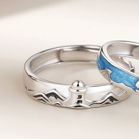 Bague Couple Haven Bague Vague Design Original