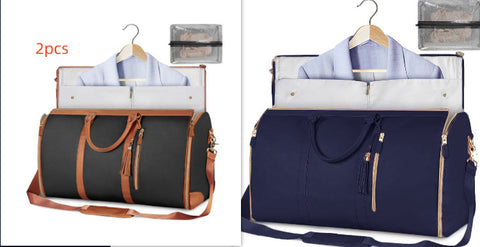 Sac de voyage polochon grande capacité, sac à main pour femme, sac à costume pliable, sacs fourre-tout étanches pour vêtements