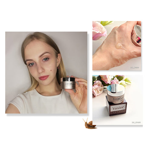 Yoxier Crème Contour des Yeux à la Bave d'Escargot Peptides Collagène Cernes Cosmétiques Coréens Patch Pour les Yeux