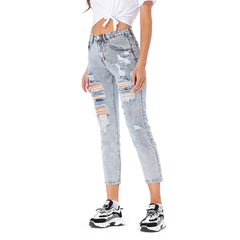 Jeans Women's Ripped Spring Casual Loose Jeans - Fashionner