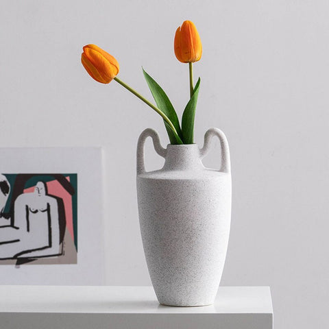 Vase décoratif en céramique artistique et littéraire pour hydroponie