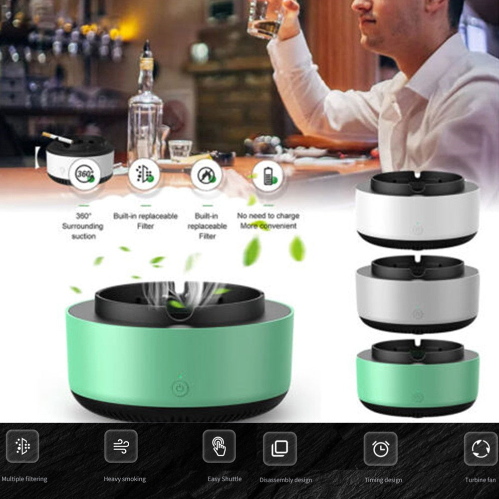 Buy Smoke Removal Air Purification Ashtray Anion Purification Practical Automatic Purifier Ashtray Portable Gadgets For Car Ashtray online at Fashionner.