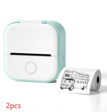 Mini Imprimante Thermique Portable Imprimante Photo Maison Imprimante de Mauvaises Questions pour Étudiant Imprimante d'Étiquettes Mini Bluetooth Étiquette de Prix