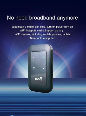 H808 Carte sans fil 4G portable Wifi mobile portable 150M Carte réseau Routeur All-Netcom