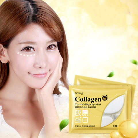 Masque oculaire apaisant en cristal de collagène coloré améliore les ridules