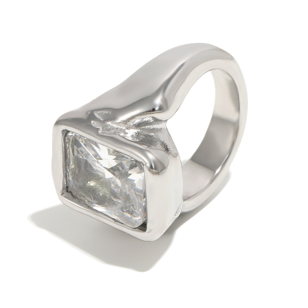 Buy Fashionable And Minimalist Stainless Steel Ring online at Fashionner.