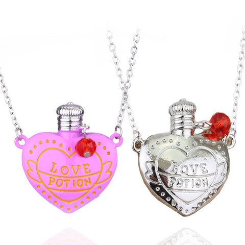 Collier fantaisie Amour Poison Pilule Bouteille Pendentif Cadeau Saint Valentin